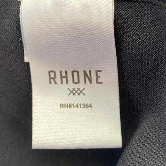 RHONE Men's Delta Pique Polo Performance Golf Lightweight Shirt Black, Large - Picture 9 of 11